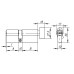 Механизм цилиндровый AX202/120(55х10х55)мм перф.кл