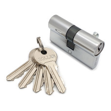 Механизм цилиндровый F5 60(30х30)мм, 5 кл/кл хром